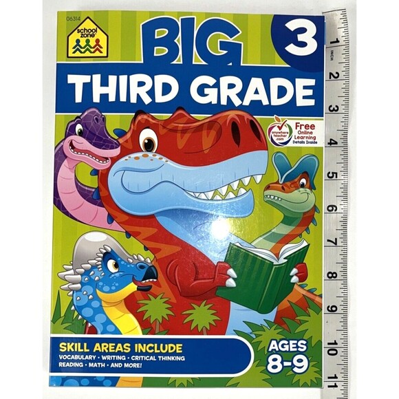 School Zone - Big Third Grade Workbook - 320 Pages Ages 8 to 9 3rd Grade Read... - Picture 13 of 13